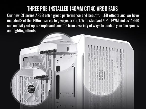 Thermaltake CTE C750 TG ARGB Snow Case